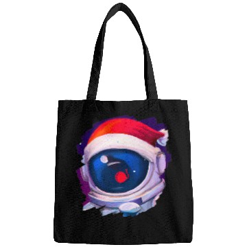 Discover Astronauts Wearing Santa Claus Hat Space Christmas Bags