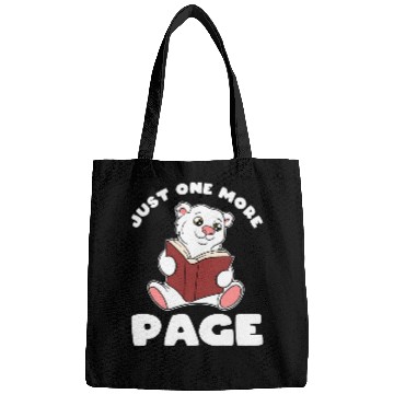Discover Funny Polar Bear and Books Just One More Page Bags