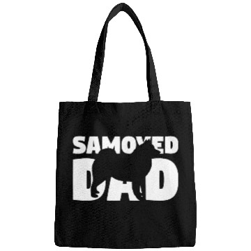 Discover Dog Samoyed Dad Samoyed Gift Father Dog Dad Tee Bags