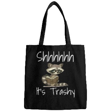 Discover Funny Shh Its Trashy Book Spicy Novel Lover Reader Saying Bags