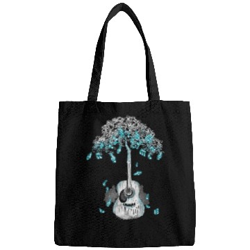Discover Guitarist Acoustic Guitar Tree of Life Guitar Player Nature Bags