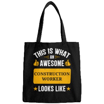 Discover Construction Worker gifts funny quote Construction Worker Bags