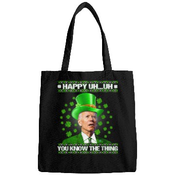 Discover Funny Joe Biden Easter Confused St Patricks Day Men Women Bags