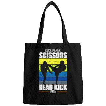 Discover Rock Paper Scissors Head Kick I Win Martial Arts Taekwondo 4 Bags