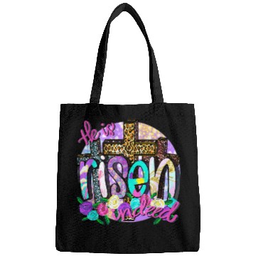 Discover Christian He Is Risen Indeed Easter John 2434 Bible Verse Christian Bags
