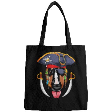 Discover Bull Terrier Pirate Funny Dog Dad Mom 25 Bags