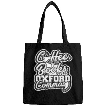 Discover Coffee books and oxford commas Bookmark Reading Bags