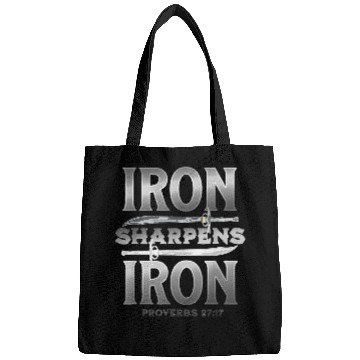 Discover IRON SHARPENS IRON Proverbs 2717 Scripture Bible Verse Bags