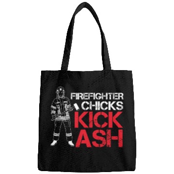 Discover Fireman Firefighter Chicks Kick Ash Firemen Bags