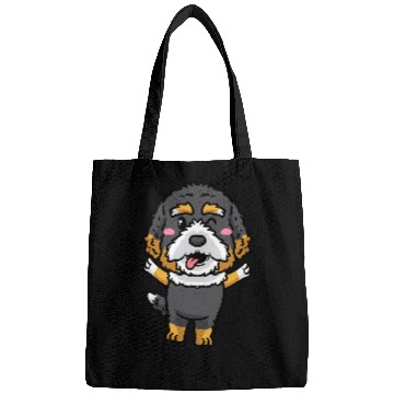 Discover Bernedoodle Dog Emoticon 3 Bags