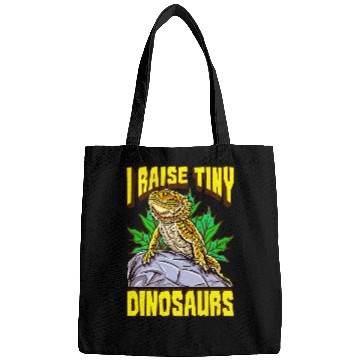 Discover Bearded Dragon Funny Bearded Dragon I Raise Tiny Dinosaurs Lizard Reptile Bags