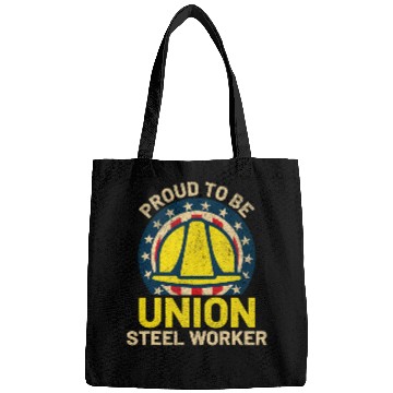 Discover Steel Worker Union Construction Labor Union Worker USA Men 1 Bags