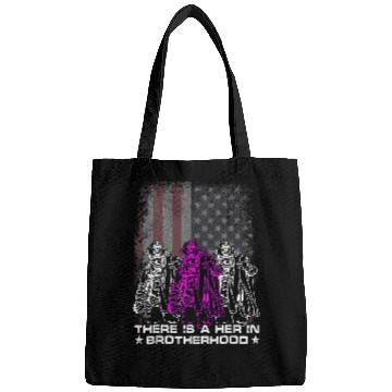 Discover Fireman Firefighter Female Firefighter There Is A Her In Brotherhood Camaraderie Firemen Bags