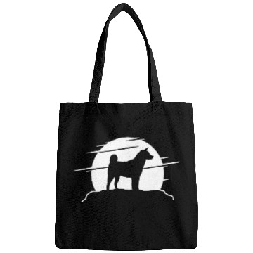 Discover Dog Akita Japanese Akita Inu Retro Bags