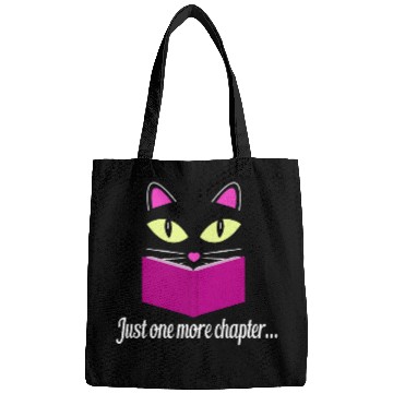 Discover Cute Kitty Cat Face Just One More Chapter Bags