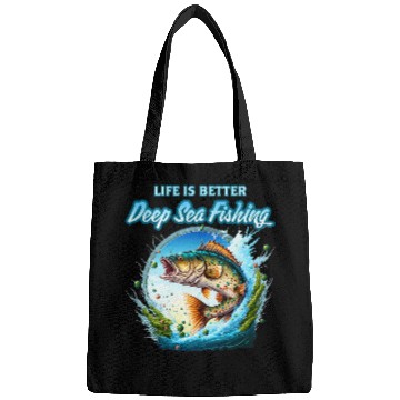 Discover Fishing Deep Sea Fishing Sea Ocean Fish Trout Calico Bass Fisher Bags