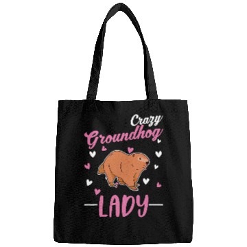 Discover crazys Groundhog lady Groundhog Girl Bags
