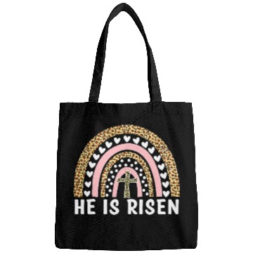 Discover Christian He Is Risen Leopard Rainbow Christian Jesus Happy Easter Day Christ Bags