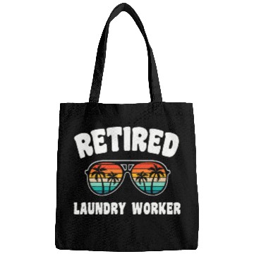 Discover Retired Laundry Worker Funny Retirement Congratulations Bags