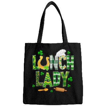 Discover Lunch Lady Happy St Patricks Day Cafeteria Worker Bags