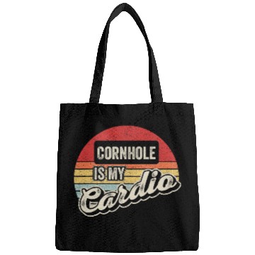 Discover Cornhole Is My Cardio vintages Retro Funny Cornhole Bags