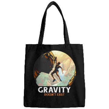 Discover Climbing Climber Rock Climbing Gravity Doesnt Exist Rock Climber Climb Bags