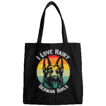 Discover I Love Hairy German Girls German Shepherd Edition Vintage Bags