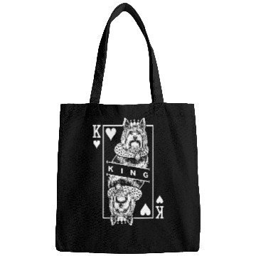 Discover Australian Silky Terrier King Of Hearts Funny Dog Pop Art Bags