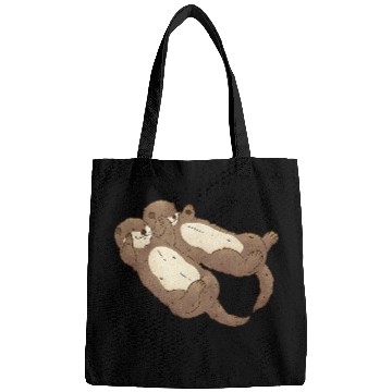 Discover Otters Couple Sea Otter Animal Lovers Love Each Otter Bags