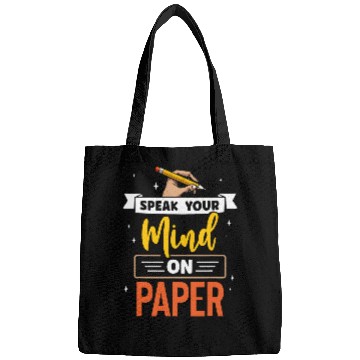 Discover Speak Your Mind On Paper Journal Writing Diary Journaling Bags