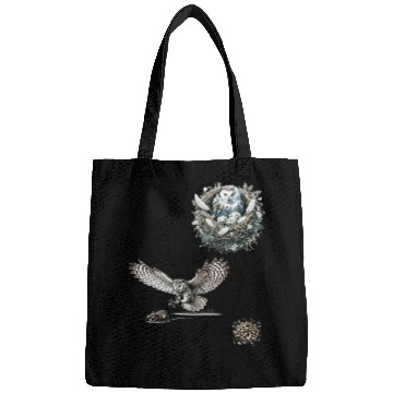 Discover 19thCentury Natural History Owl Illustration Bags
