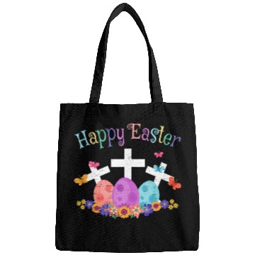 Discover Christian Happy Easter Jesus Resurrection Sunday Egg Rabbit Holiday Christ Bags