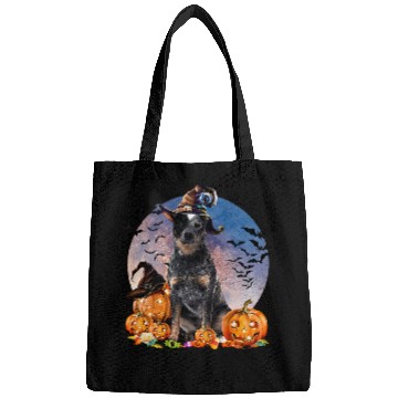 Discover Dog Halloween Heeler Jack O Lantern Pumpkin Moon 54 Bags