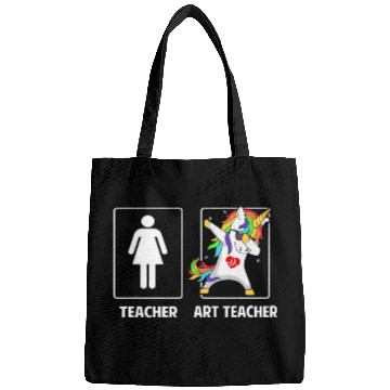 Discover Art Teacher Unicorns Dabbings Dab Back to School Funny Gifts Bags
