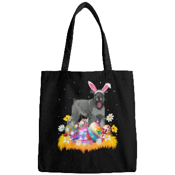 Discover Funny Easter Egg Lover Schnoodle Dog Easter Sunday Bags