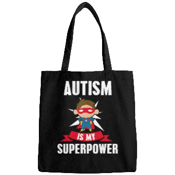 Discover Autism Is My Superpower Autism Support Awareness Bags