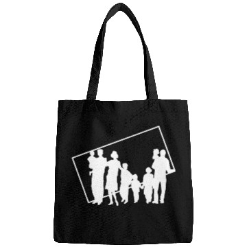 Discover Family Patchwork Brother Sister Silhouette Frame Bags