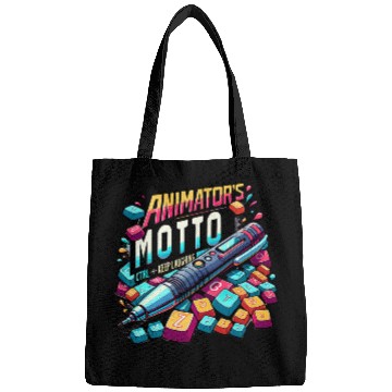 Discover Hilarious Keep Laughing Animators Motto Cartoonist Bags