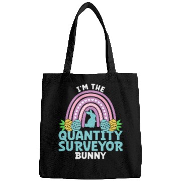 Discover Happy Easter Day Im the Quantity Surveyor Bunny Bags