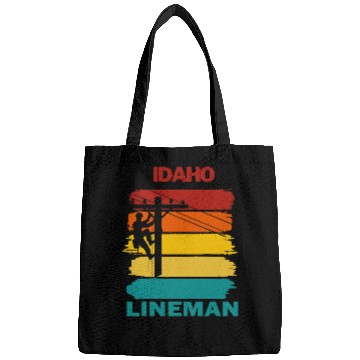 Discover Electrical Idaho Lineman Sunset Electrician Bags