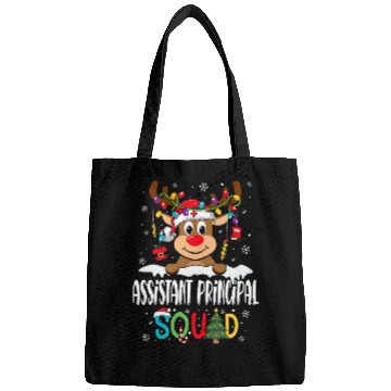 Discover Assistant Principal Squad Reindeer School Worker Christmas Bags