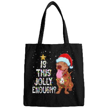 Discover Bully Dog Merry Christmas Pitbull Is this Jolly Enough santa Pitbull 250 Pitbull Dog Bags
