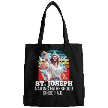 Discover Funny Saint Joseph Catholic Father And Worker 3 Bags