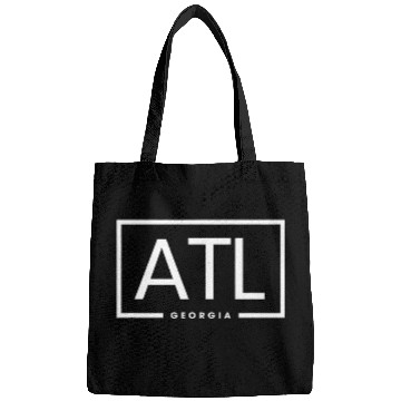 Discover Atlanta ATL Airport Code Square Box Retro Womens Souvenir Bags