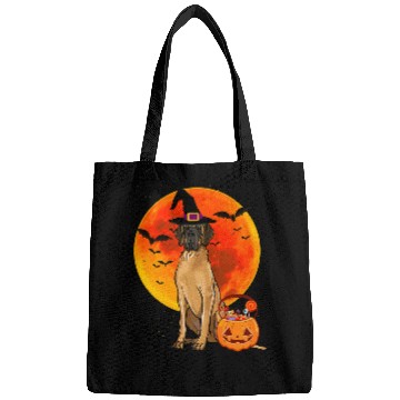 Discover Dog Great Dane Halloween Brown Great Dane Jack O Lantern Pumpkin Bags