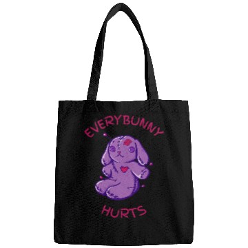 Discover Everybunny Hurts Funny Voodoo Easter Bunny Bags