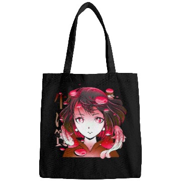 Discover Anime Girls Red Koi Fish Bubbles Otaku Bags