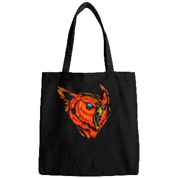 Discover Angry Fierce Owl illustration Bags