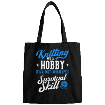 Discover Knitting Yarnting Apocalyptic Survival Skill Yarn Crochetter Bags