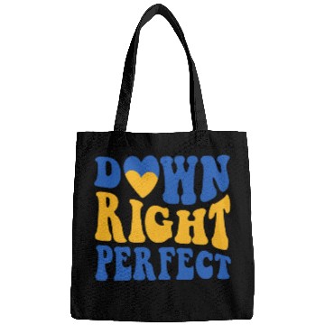 Discover Groovy World Down Syndromes Day Awareness Down Right Perfect Bags